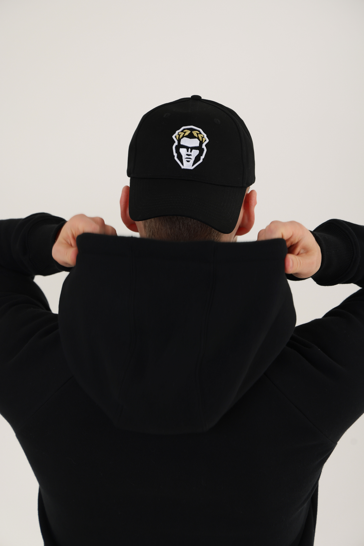 Adonis Pet - Adonis Cap - Fitted Cap - Baseball Cap - Black - Zwart